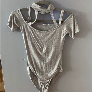 Grey bodysuit